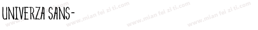 univerza sans字体转换